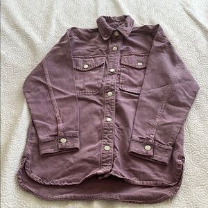 Zara Mauve Jean Jacket